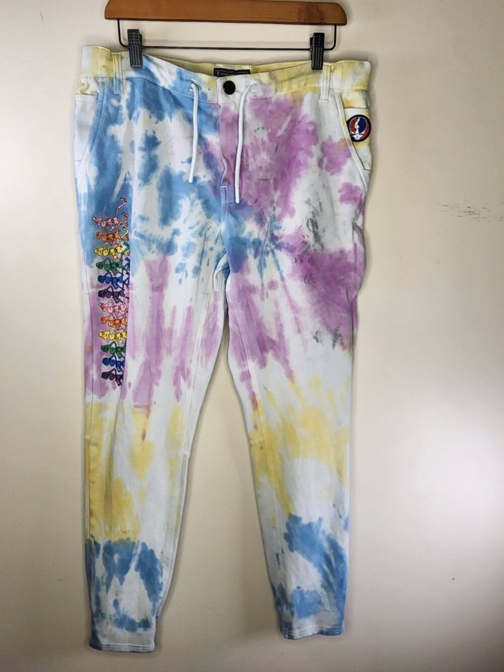 686 x Grateful Dead Tie-Dye Jogger Pant — Size L | Dancing Bears Collab